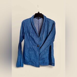 Chadwick’s Blue Women's Blazer Denim Jacket
